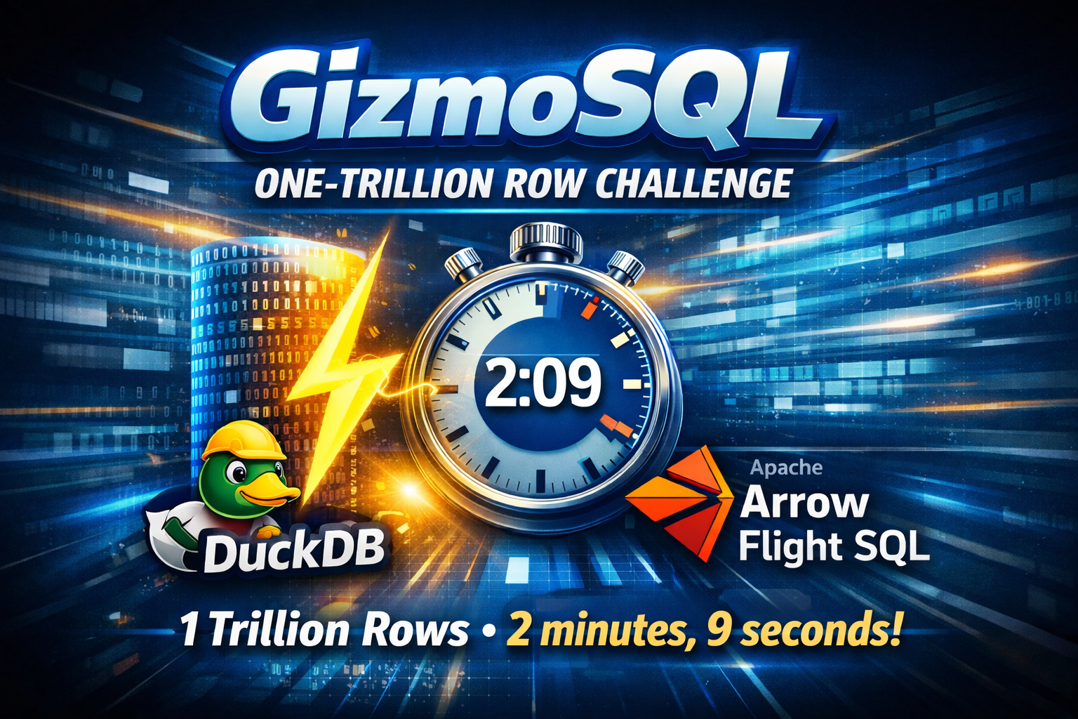 GizmoSQL One-Trillion Row Challenge Results