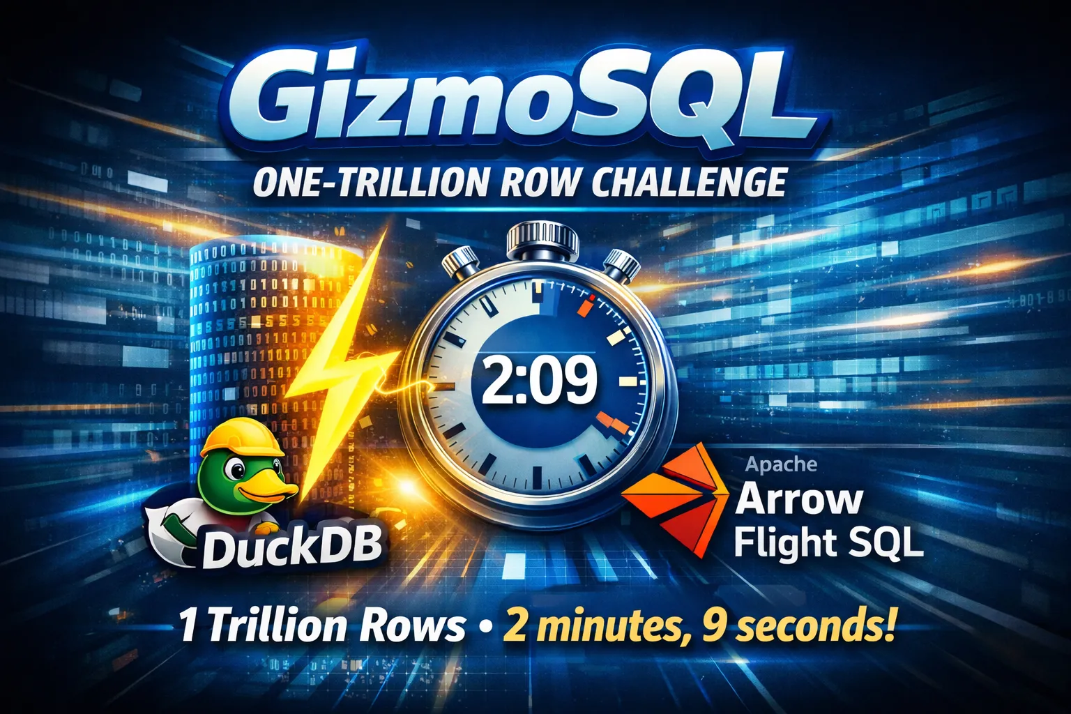 GizmoSQL One-Trillion Row Challenge Results